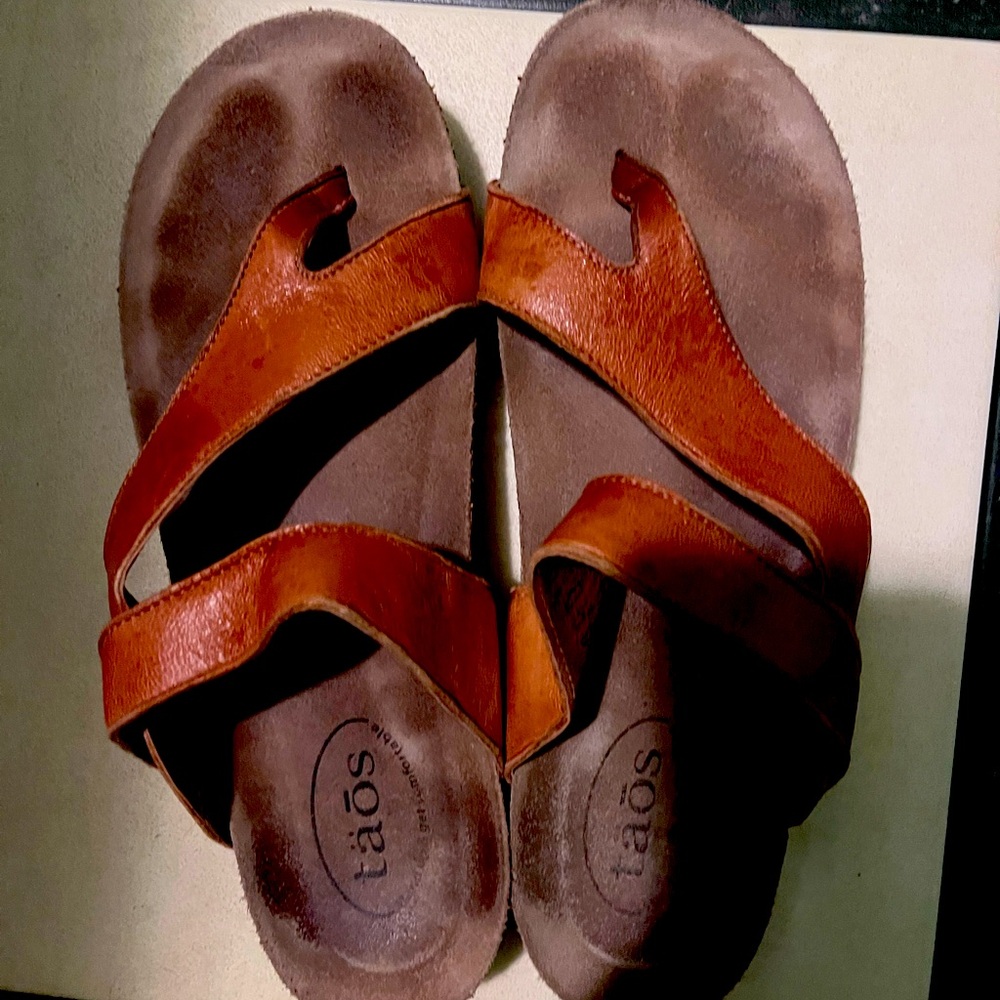 Taos Brown  Leather Sandals
